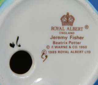 Jeremy Fisher Figurine Peter Rabbit Royal Albert  