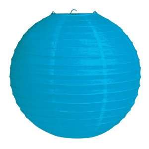  Bright Blue Round Paper Lanterns   12 Inch Everything 