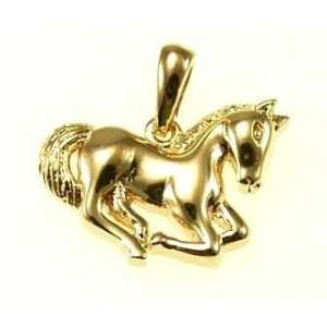  Kala isjewels   Ladies 18ct Gold Plated  Horse Pendant 