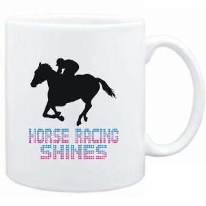  Mug White  Horse Racing shines  Sports Sports 
