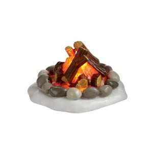  Village Accessories  Lighted Fire Pit