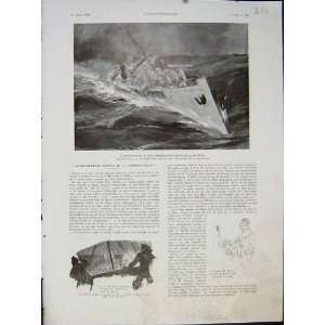  Aeropostale Ship Marine Voyage French Print 1932