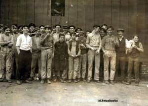 Workers Boys Wheaton Glass Works Millville NJ 1909  