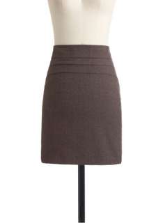   Design Officer Skirt   Short, Brown, Tan / Cream, Plaid, Work, Mini