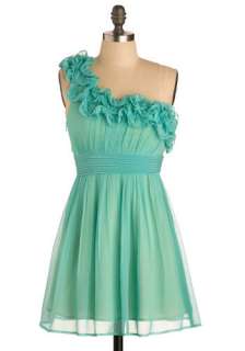  Infinity and Beyond Dress   Green, Solid, Pleats, Ruffles, Wedding 