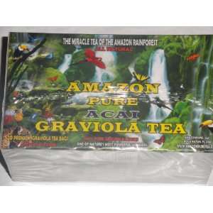 Natural Graviola Acai Herbal Tea   20 CT Grocery & Gourmet Food