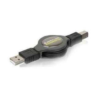 4FT USB A To B Retractable Cable Electronics