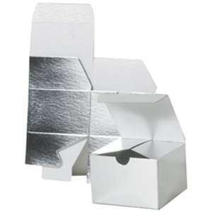 Silver Metallic Foil Gift Box   Sold individually