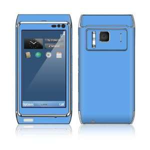   Blue Decorative Skin Cover Decal Sticker for Nokia N8 cell phone