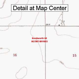  USGS Topographic Quadrangle Map   Kenilworth NE, Montana 