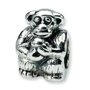   Reflections Sterling Silver Monkey Bead Arts, Crafts & Sewing