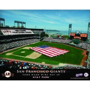  Personalized San Francisco Giants Stadium Print Sports 