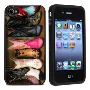  Rubber Cowboy Boots iPhone 4 or 4s Case / Cover Verizon or 