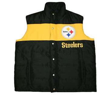 Pittsburgh Steelers Outerwear Pittsburgh Steelers Pick Off Puffer Vest