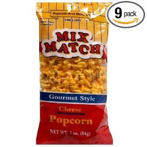 Mix Match Gourmet Cheese Popcorn, 3 Ounce (Pack of 9)  