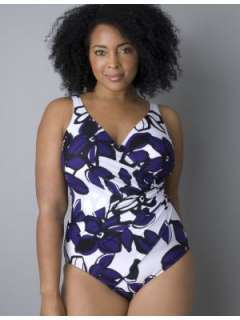 LANE BRYANT   Miraclesuit® Oceanus Wild at Heart swimsuit customer 