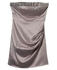 Gold (Gold) Teens Gold Strapless Jewel Prom Dress  243591693  New 