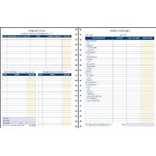 Adams Vehicle Mileage and Expense Journal, 5.25 x 8.5 Inches, White 
