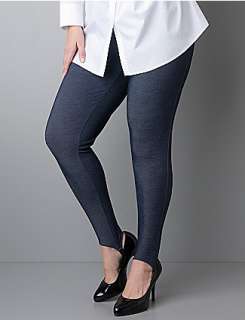 Denim stirrup legging by Lane Bryant