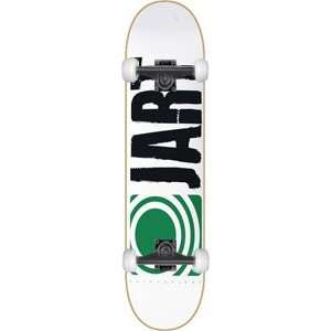 Jart Basic Complete Skateboard   8.25 White/Green w/Mini Logo Wheels 