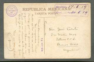 MEXICO RARE BEAUTIFUL TLACHIQUERO W/BURRO 1919 POSTCARD  