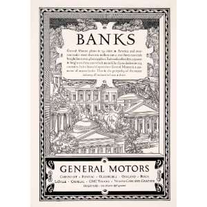  1927 Ad Banks General Motors Chevrolet Pontiac Railroad 