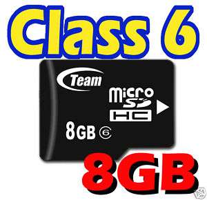 Team Class 6 microSD microSDHC micro SDHC TF 8GB 8G  