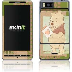  Pooh Love Note skin for Motorola Droid X Electronics