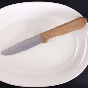  4 11/16 Steak Knife   Hardwood Handle   Serrated 