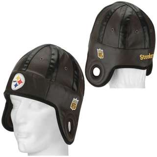Reebok Pittsburgh Steelers Faux Leather Helmet Head Cap   