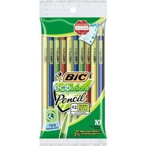  Bic Ecolutn Mech Pencil .7mm 10 Count (Pack of 12) Arts 