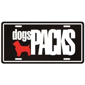  New  Australian Terrier Dogs Packs  License Plate Dog 
