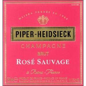  Piper Heidsieck Cuvee Rose Sauvage Brut NV 750ml Grocery 