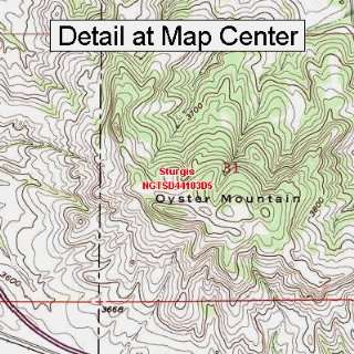 USGS Topographic Quadrangle Map   Sturgis, South Dakota (Folded 
