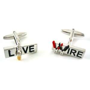  Live Wire Electric Cufflinks Jewelry
