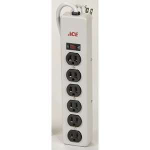  4 each 6 Outlet Metal Power Strip (S9P609000)