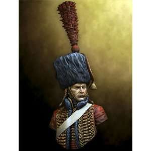  French Hussar Bust (Unpainted Kit) Toys & Games