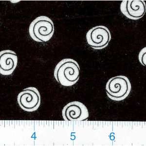  45 Wide Flannel Swirly Buns Fabric By The Yard Arts 
