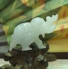   Light Icy Lavender A Jade Jadeite Lucky Elephant Pendant Necklace