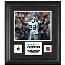 Mounted Memories Dallas Cowboys Emmitt Smith Framed 8x10 with Game 