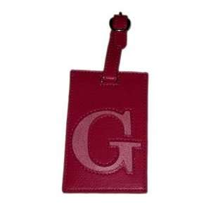  Pink Luggage Tag with Initial G