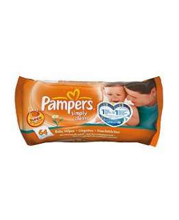 Pampers Simply Clean Fragrance Free Baby Wipes 64   Boots