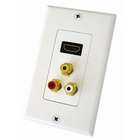 Steren HDMI Pigtail 3 RCA Jack Wall Plate