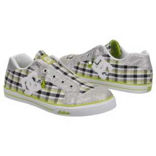   DC Shoes Kids Chelsea Charm Slip Pre/G White/Soft Lime Shoes