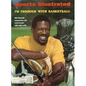  Bill Russell Autographed Sports Illustrated August 4, 1969 