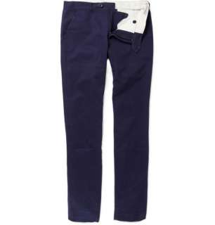    Trousers  Casual trousers  Slim Cotton Twill Trousers