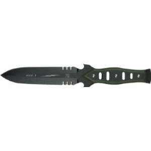 Tops Knives MAK07G MAK 7 Military Assault Fixed Blade Knife with Black 