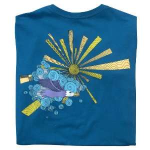 Patagonia Womens Bird In Flight T Shirt (Pirate Blue)   M  