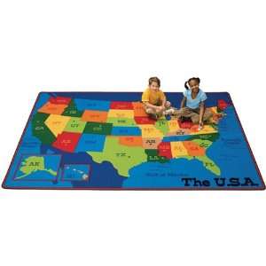  Carpets for Kids Travelin the USA Rug (Factory Second 