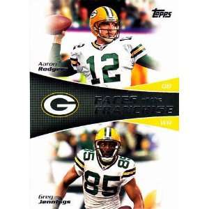 2011 Aaron Rodgers and Greg Jennings Faces of the Franchise Dual Green 